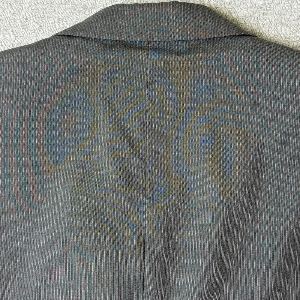 Lazetti Couture Men's Blazer Size 42R Gray Wool Sport Coat Notch Lapel